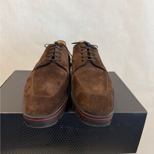 Christian Louboutin Brown Suede Men's Shoes